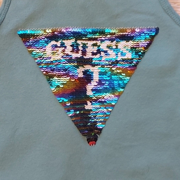 Guess Beatrix Sequin Logo Flip Tank - Picture 3 of 4